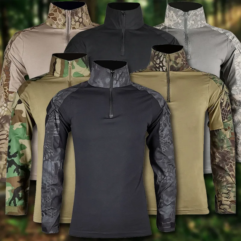 Tactical Military Shirt Cargo - S-4XL Outdoor G2 Kamuflaj Desenli ABD