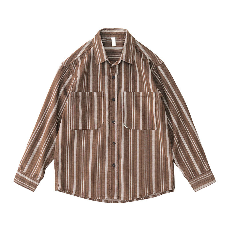 Erkek Japon Vintage Sanatsal R - Corduroy Button Up Shirt Men incelemesi ve fiyatı