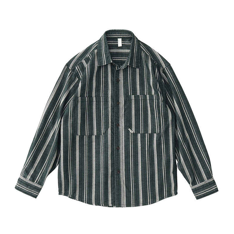Erkek Japon Vintage Sanatsal R - Corduroy Button Up Shirt Men incelemesi ve fiyatı