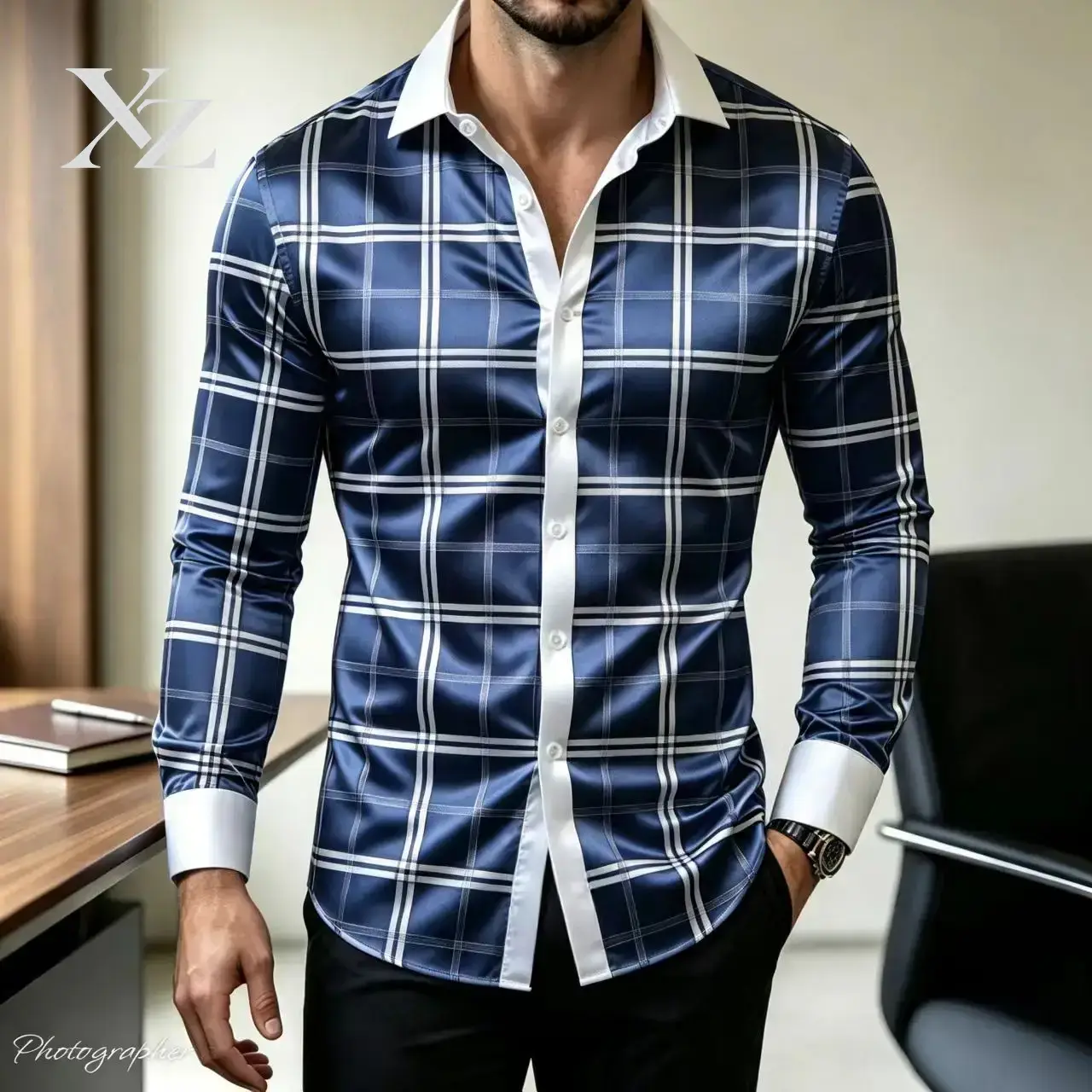 Sıcak Fırsat Erkek Slim Fit Uz - Mens Satin Silk Dress Shirt incelemesi ve fiyatı