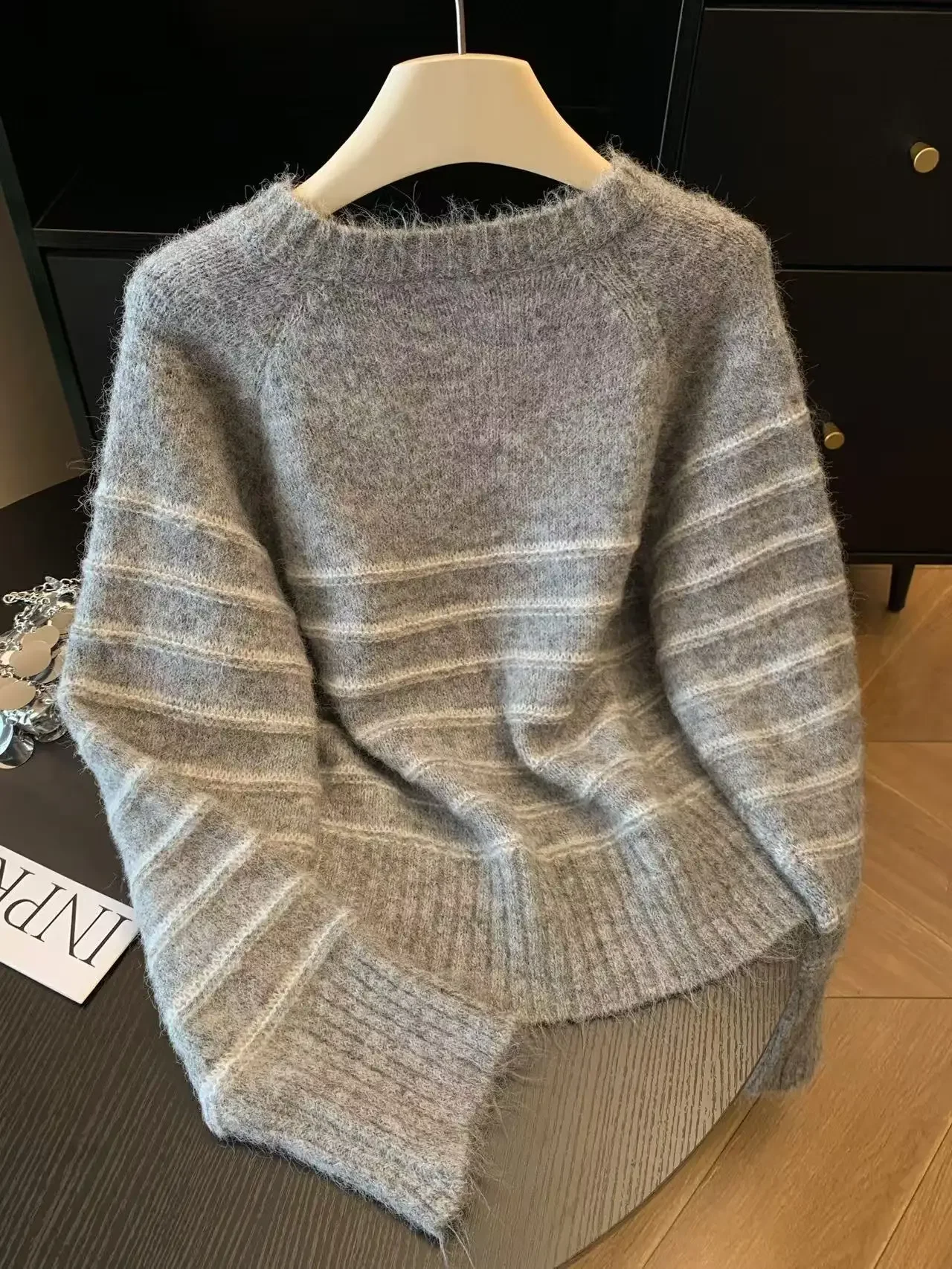 Sonbahar Kış Kadın Çizgili Yün - Shirts incelemesi ve fiyatı