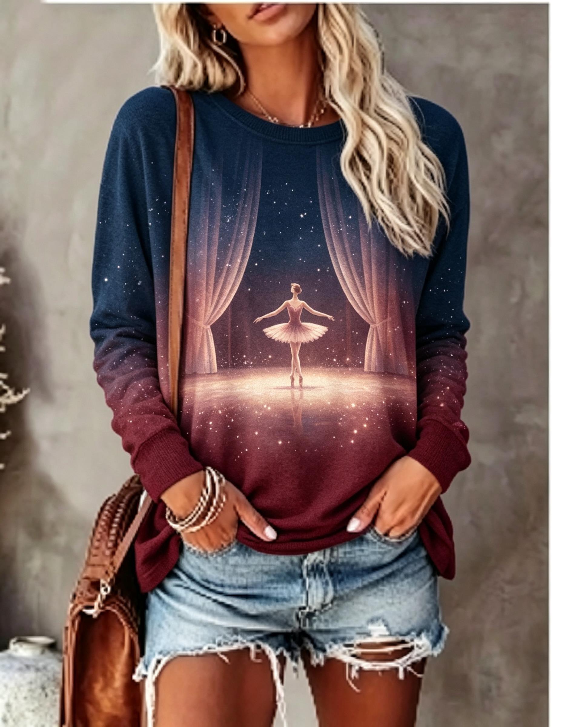 Kadın Uzun Kollu Tişört Bale D - T-Shirts incelemesi ve fiyatı