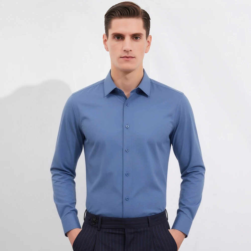 Erkek Saten Benzeri Uzun Kollu - Breathable Bamboo Fiber Shirt Non Iron incelemesi ve fiyatı